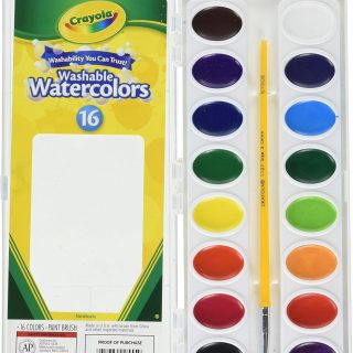 Crayola Washable Watercolors, 16 Count (Pack of 2) Total 32 Count