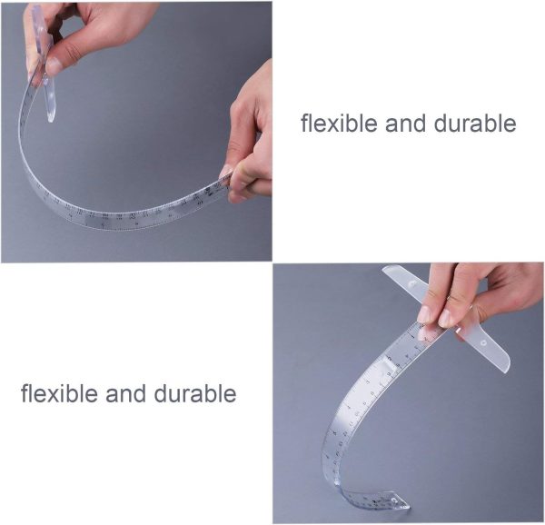 Pangda 12 Inch/ 30 cm Junior T-Square Plastic Transparent T-Ruler for Drafting and General Layout Work (1) - Image 5