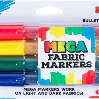 Mega Fabric Markers 4 Pack (Basic)